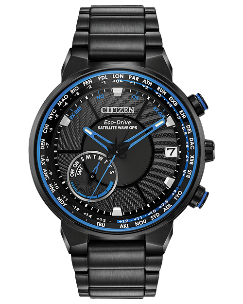 Citizen Satellite Wave GPS Freedom Black Dial Watch CITIZEN